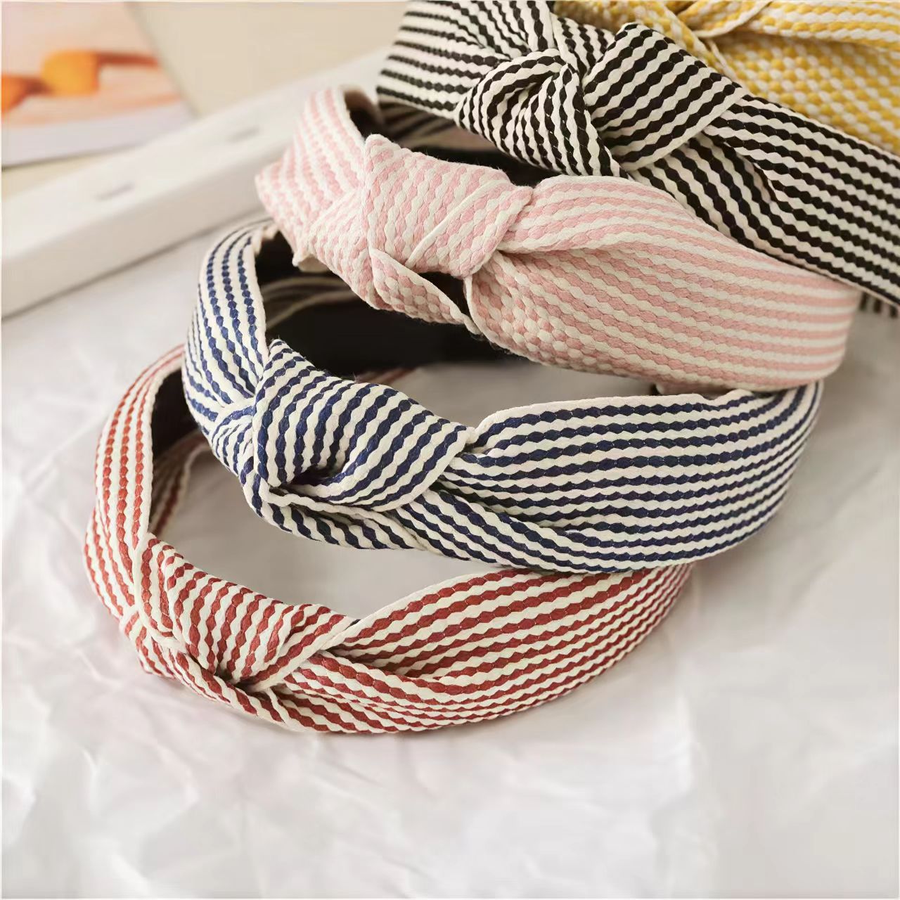 Bandeau à large bord à carreau - Headband Summer Knit avis et prix