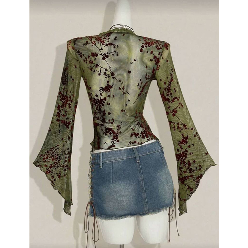 Nouvelles chemises en maille f - Romper Floral Print avis et prix