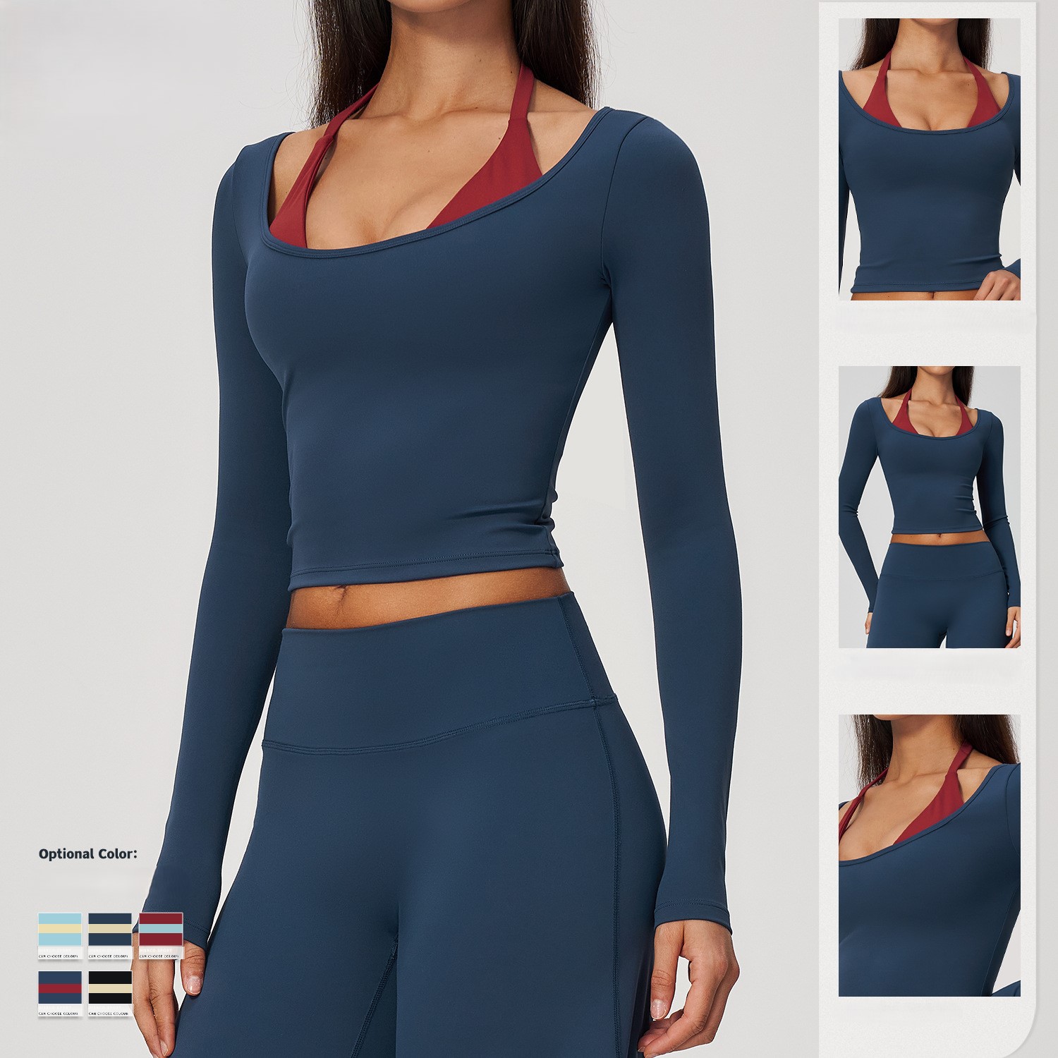 Haut de yoga à manches longues - Crop Top Crochet avis et prix