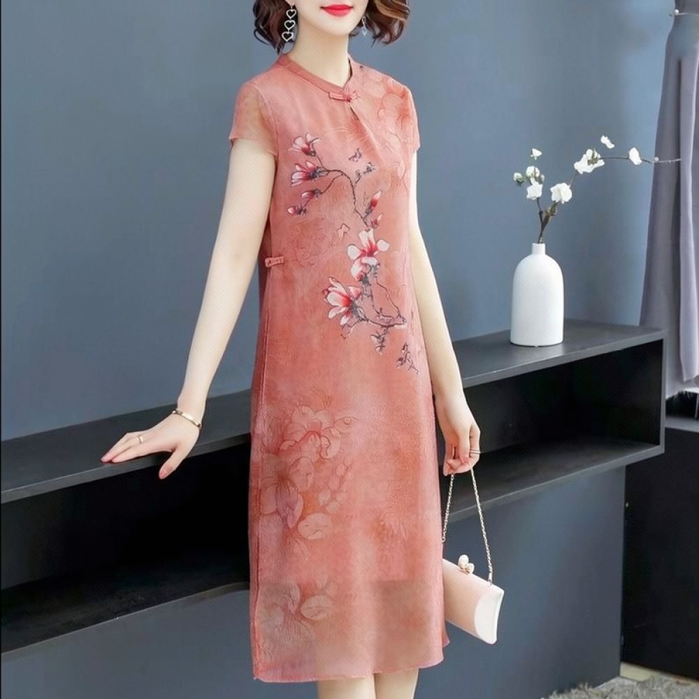 Robe d'été en mousseline à fle - Midi Skirt Floral avis et prix